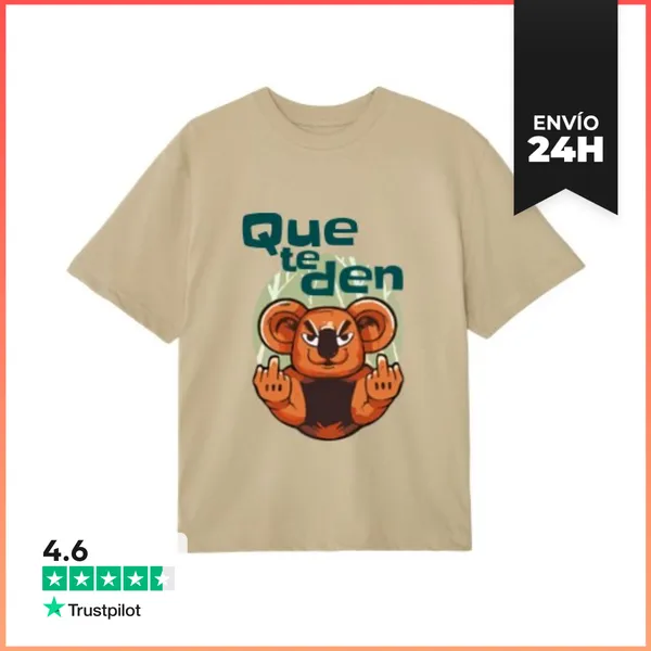 Camiseta Oversize Que Te Den LaTostadora