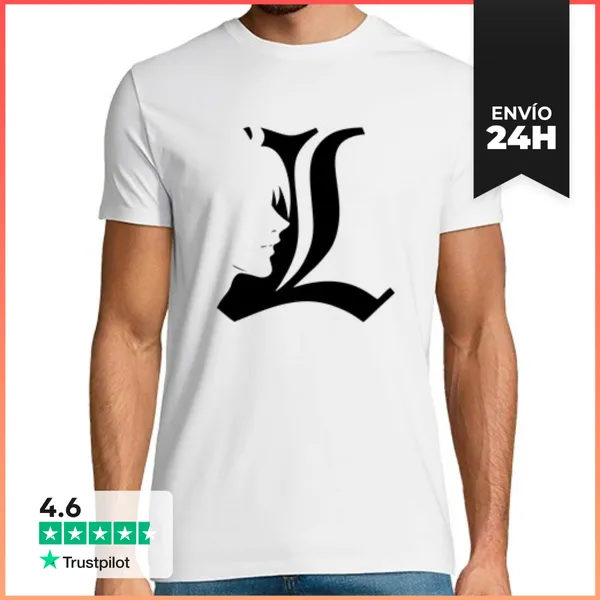 Camiseta Hombre Clásica L, Death Note LaTostadora