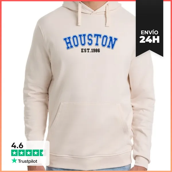 Sudadera Unisex Con Capucha Houston Est 1986 LaTostadora
