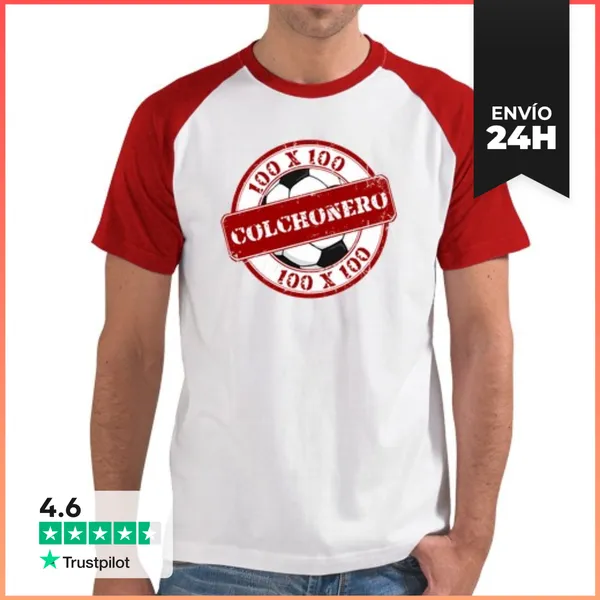 Camiseta Hombre, Estilo Béisbol Atlético De Madrid Colchonero