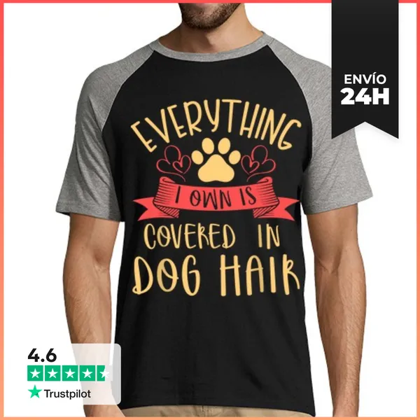 Camiseta Hombre, Estilo Béisbol Todo Lo Que Tengo Está Cubierto