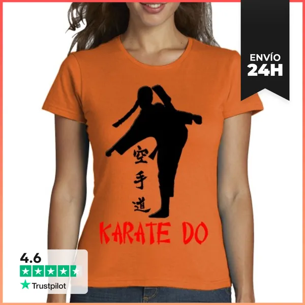 Camiseta Mujer Clásica Karate Girl - Camiseta Mujer LaTostadora