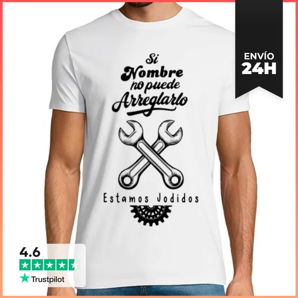 Camiseta Hombre Clásica Si No Puede Arreglarlo Personalizado