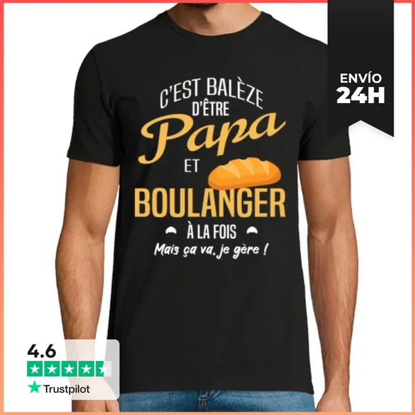 Camiseta Hombre Clásica Humor De Regalo De Panadero LaTostadora