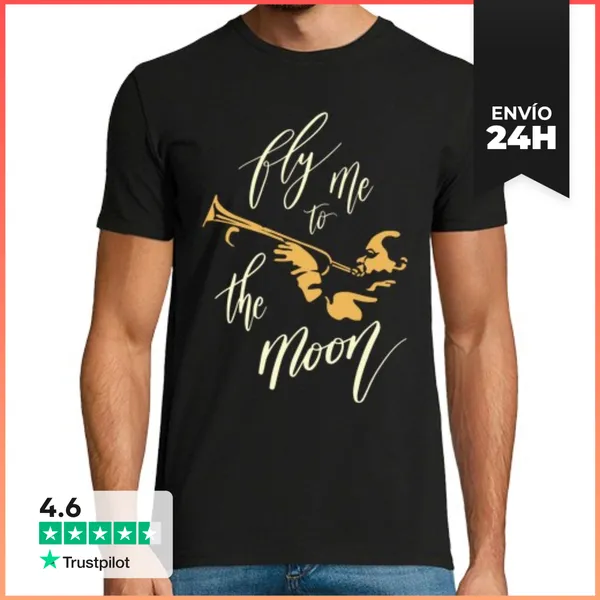Camiseta Hombre Clásica LLEVAME A LA LUNA LaTostadora