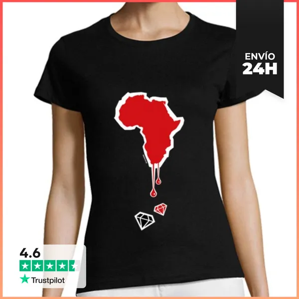 Camiseta Mujer Clásica África Herida LaTostadora