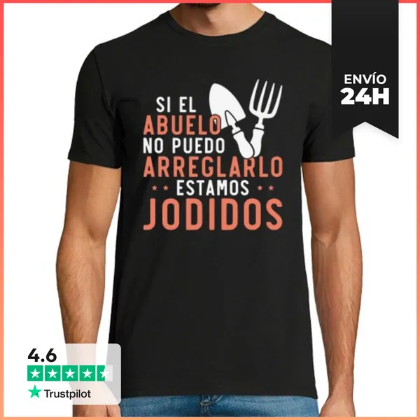 Camiseta Hombre Clásica Si El Abuelo No Puede Arreglarlo Estamo