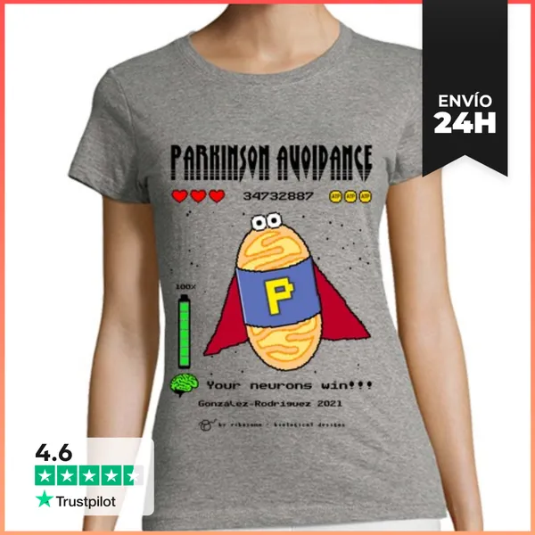 Camiseta Mujer Clásica Parkinson Avoidance Fondos Claros