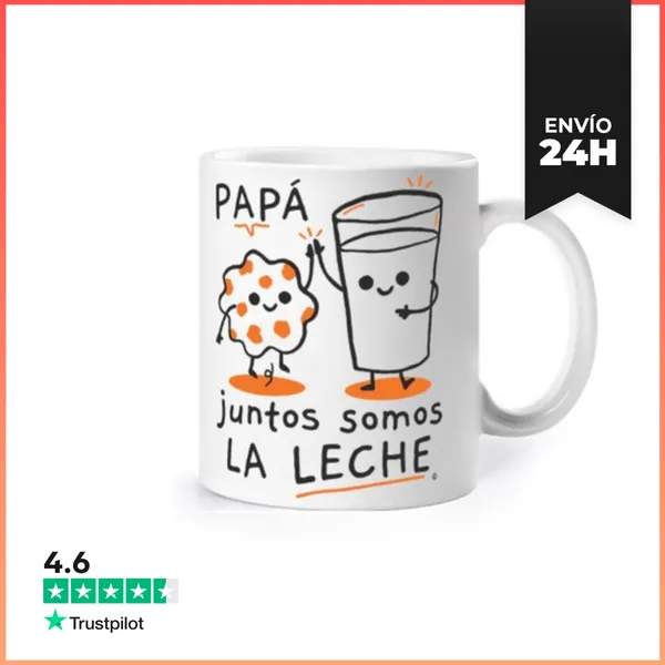 Taza Papá Juntos Somos La Leche Regalos Día Del Padre LaTostadora