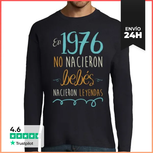 Camiseta Hombre Manga Larga 1976 LaTostadora