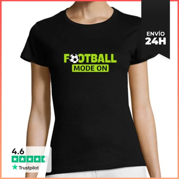 Camiseta Mujer Clásica Modo De Fútbol Activado LaTostadora
