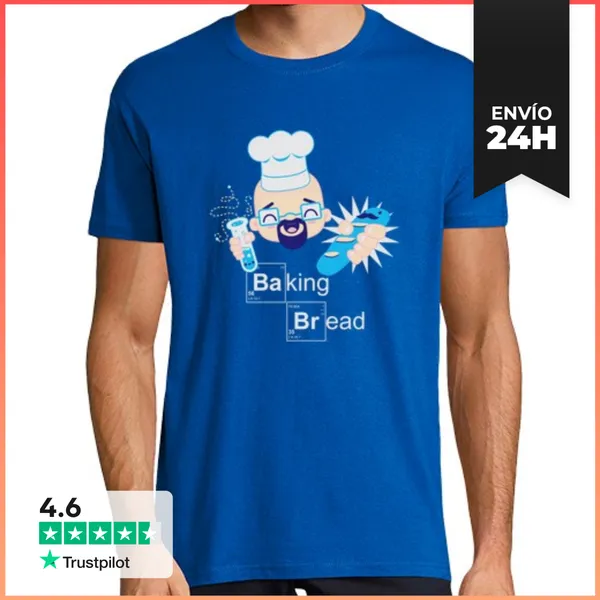 Camiseta Hombre Clásica Hornear Pan LaTostadora