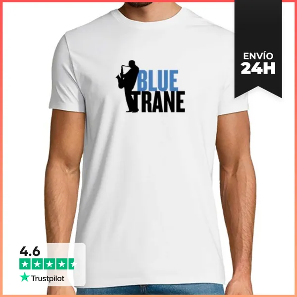 Camiseta Hombre Clásica Blue Trane. John Coltrane. Hombre
