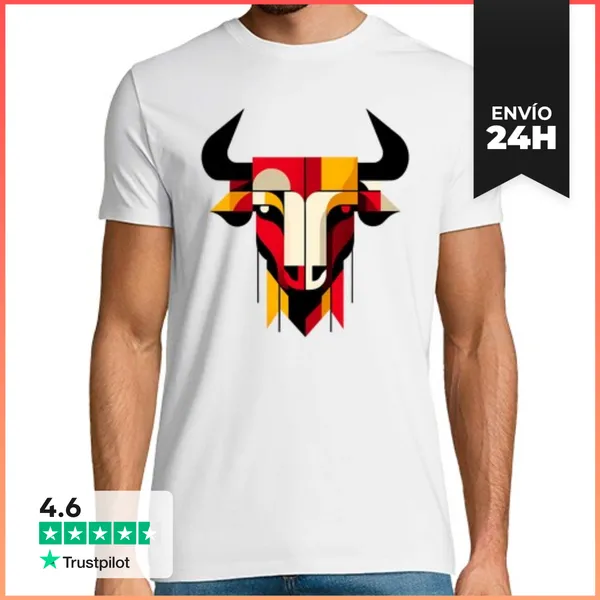 Camiseta Hombre Clásica Toro España LaTostadora
