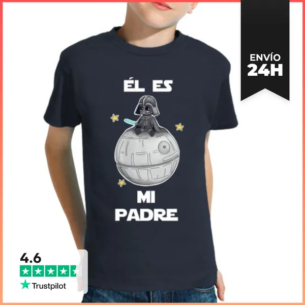 Camiseta Clásica Para Niños Él Es Mi Padre Para Padre E Hijo