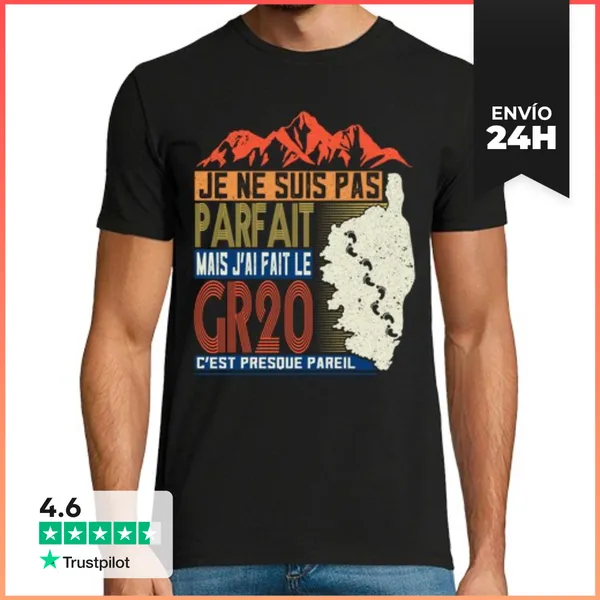 Camiseta Hombre Clásica Gr20 Excursionista Córcega LaTostadora