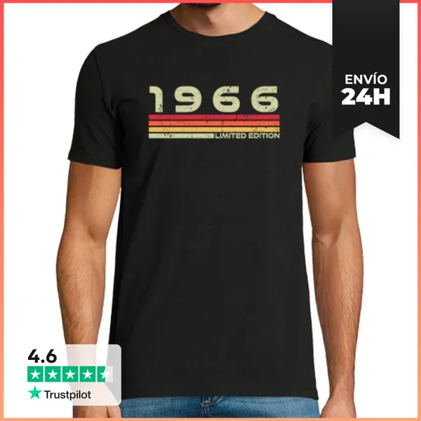 Camiseta Hombre Clásica 1966 Vintage-año 000024 LaTostadora