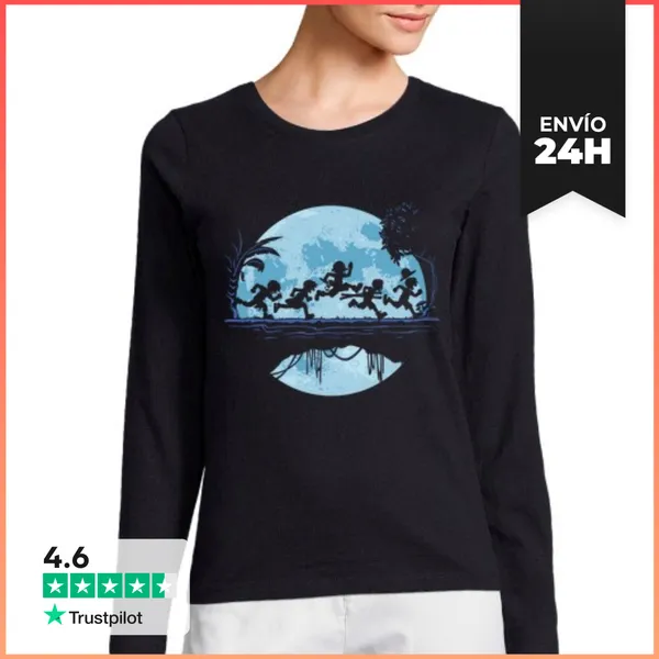 Camiseta Mujer Manga Larga Pirata Hakuna LaTostadora