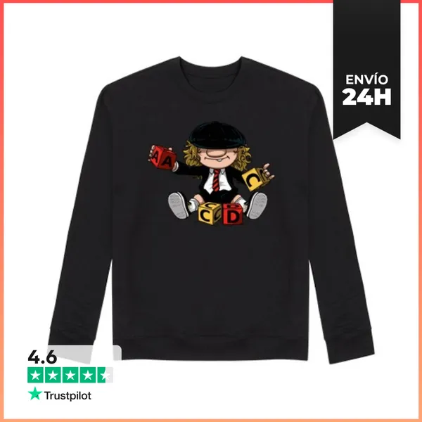 Sudadera Unisex Angus Young LaTostadora