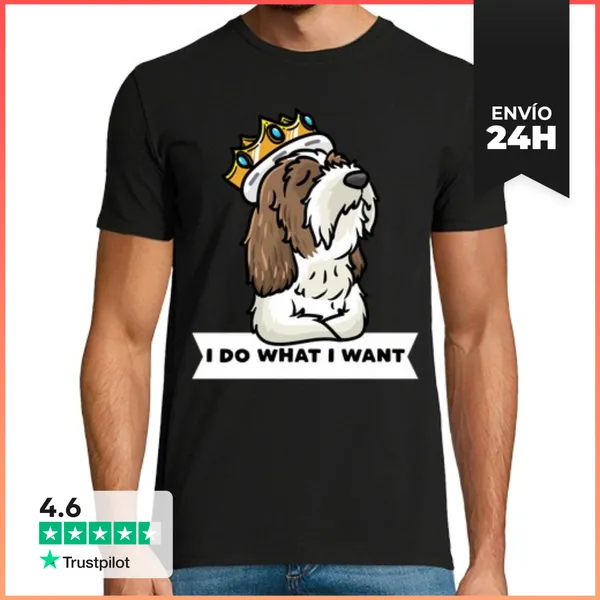 Camiseta Hombre Clásica Petit Basset Grifon Vendeen Perro