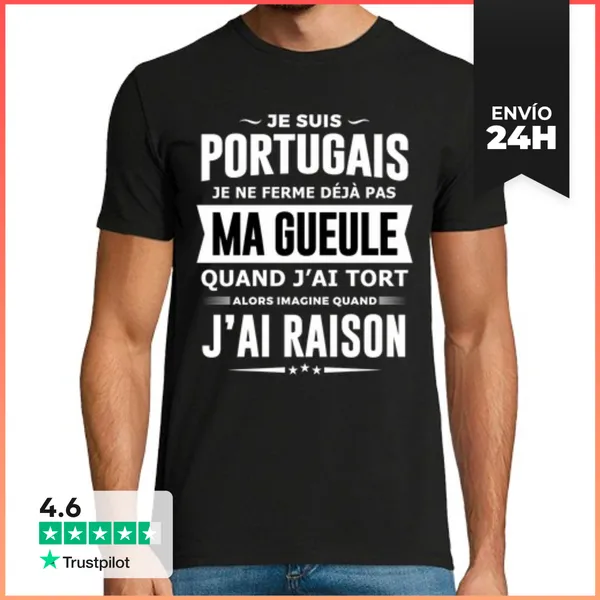 Camiseta Hombre Clásica Portugués No Mantendré La Boca Cerrada