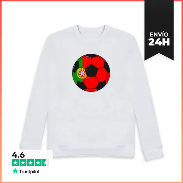 Sudadera Unisex Equipo De Fútbol Portugal LaTostadora