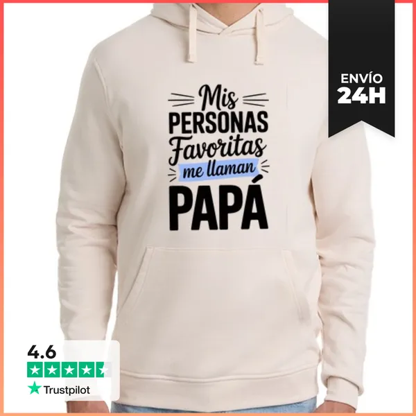 Sudadera Unisex Con Capucha Mis Personas Favoritas Me Llaman Papá