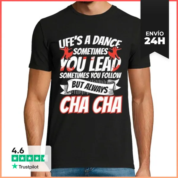 Camiseta Hombre Clásica Baile Chachachá LaTostadora