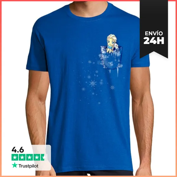 Camiseta Hombre Clásica Elsa Pocket LaTostadora