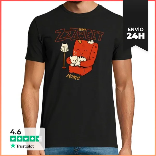 Camiseta Hombre Clásica Hogar Zzzweet Hogar LaTostadora