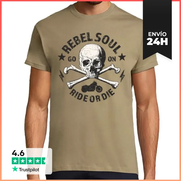 Camiseta Hombre Clásica Rebel Soul LaTostadora