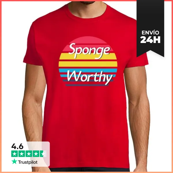 Camiseta Hombre Clásica Esponja Digna De Cuello En V LaTostadora