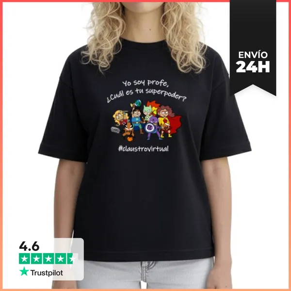 Camiseta Mujer Boxy Profengers Blanco LaTostadora