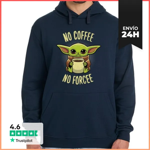 Sudadera Unisex Con Capucha No Coffee No Forcee LaTostadora