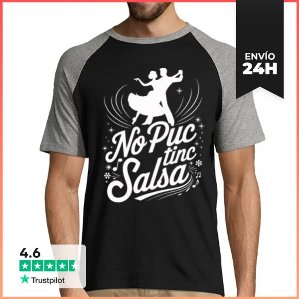 Camiseta Hombre, Estilo Béisbol No Puc Tinc Salsa LaTostadora
