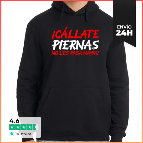 Sudadera Unisex Con Capucha Divertida Para Entrenar Cállate