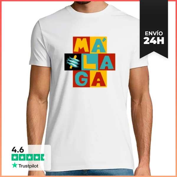 Camiseta Hombre Clásica Espetos Málaga LaTostadora