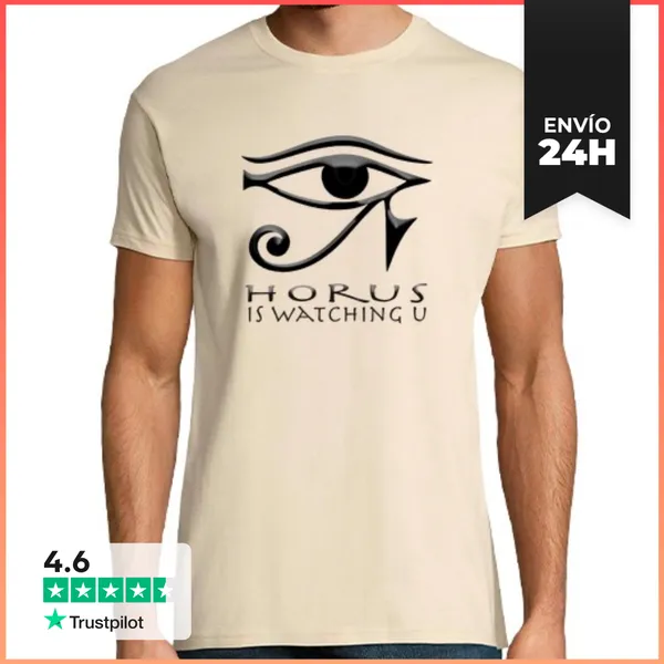 Camiseta Hombre Clásica HORUS IS WATCHING U LaTostadora