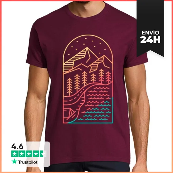 Camiseta Hombre Clásica Destino Aventurero LaTostadora