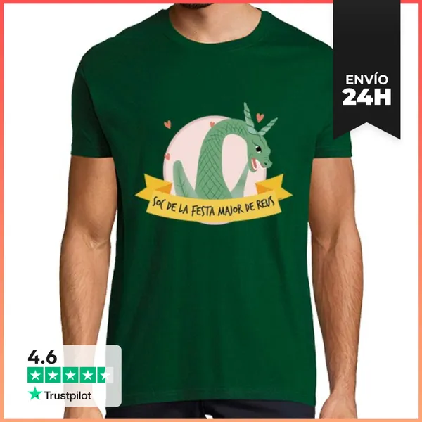 Camiseta Hombre Clásica Camiseta Festa Major Reus VIBRIA