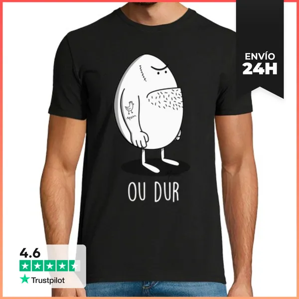 Camiseta Hombre Clásica Ou Dur LaTostadora