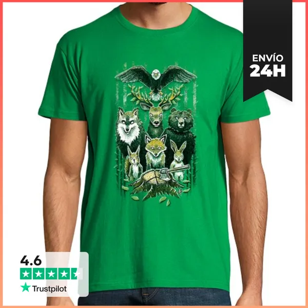 Camiseta Hombre Clásica FoRest In Peace LaTostadora