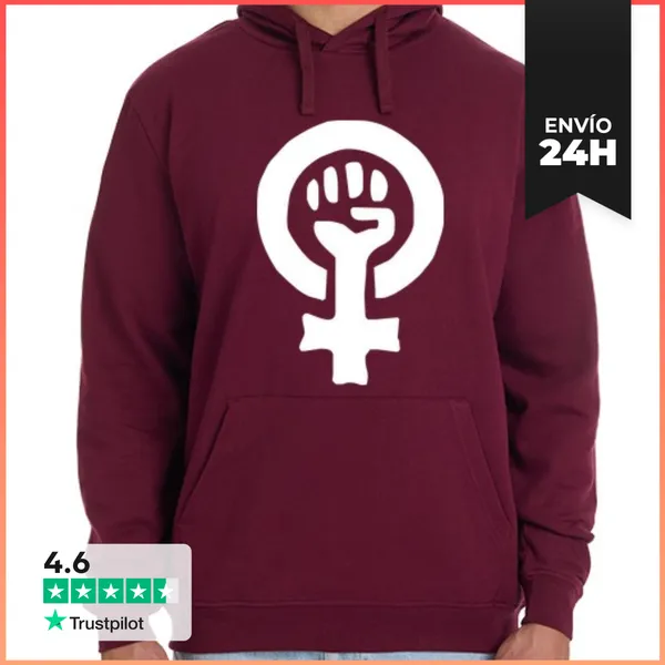 Sudadera Unisex Con Capucha Feminismo LaTostadora