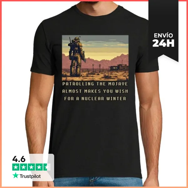 Camiseta Hombre Clásica Patrullando El Mojave LaTostadora