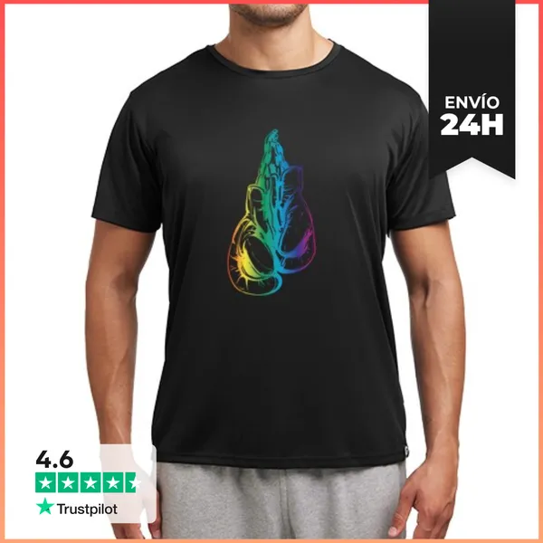 Camiseta Deportiva Hombre Guantes De Boxeo LaTostadora
