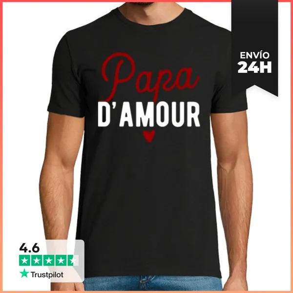 Camiseta Hombre Clásica Amor Papá Regalo LaTostadora