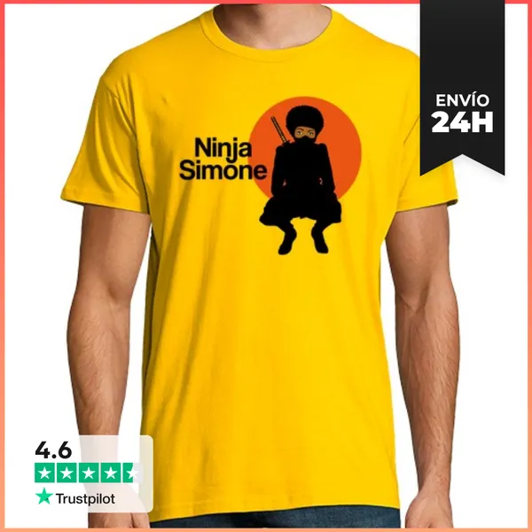 Camiseta Hombre Clásica Ninja Simone LaTostadora