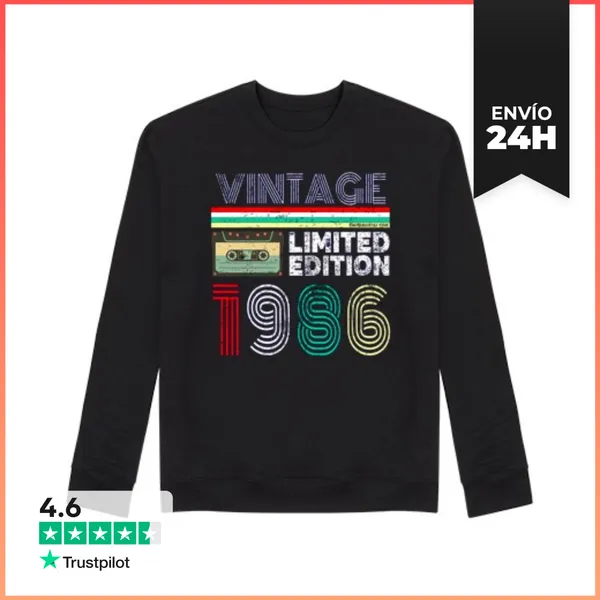 Sudadera Unisex 1986 Vintage - Limited Edition LaTostadora