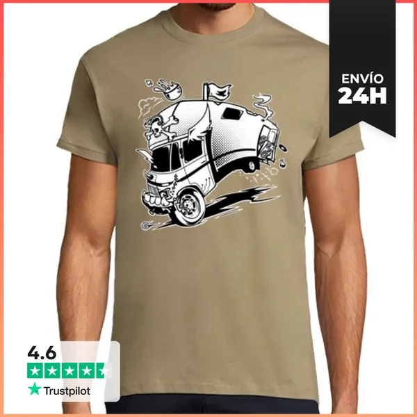 Camiseta Hombre Clásica Viajero LaTostadora