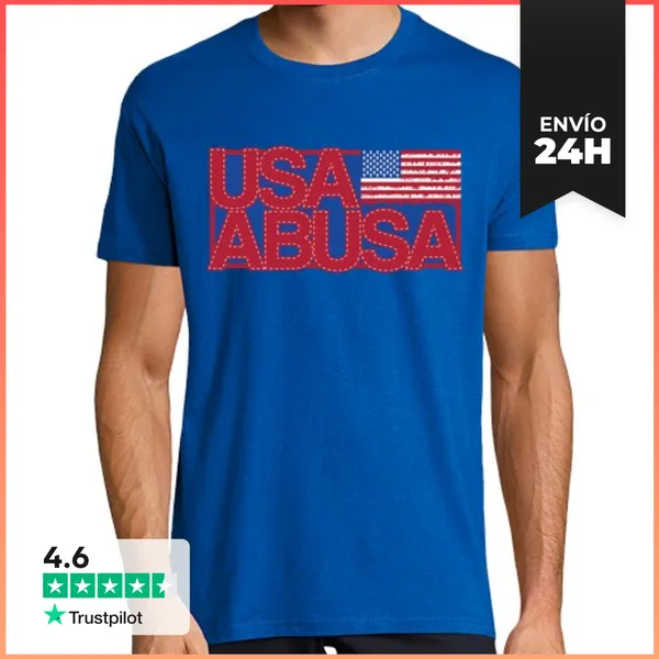 Camiseta Hombre Clásica USA ABUSA LaTostadora